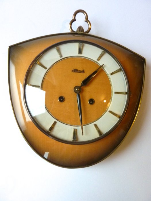 挂钟 - 美丽的Hermle壁钟以分开的形式 - 20世纪上半叶
