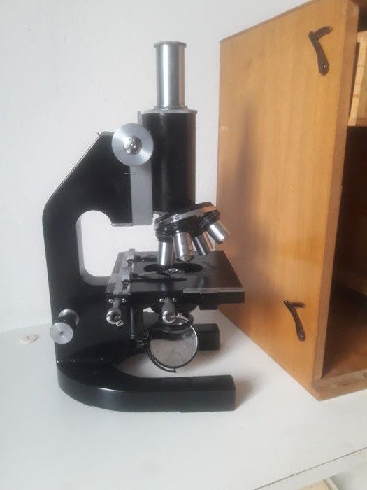 Microscopio professionale Officine Galileo Milano - metà del XX