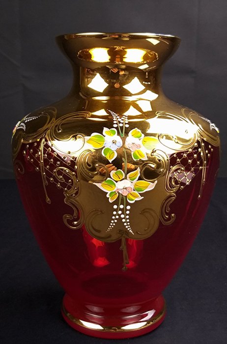 Tre fuochi - Murano - Centerpiece vase - flower holder (1) - Crystal