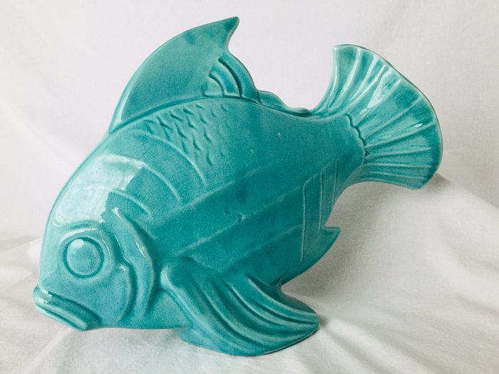 LeJan - 艺术Déco图像的一条鱼 - 陶瓷