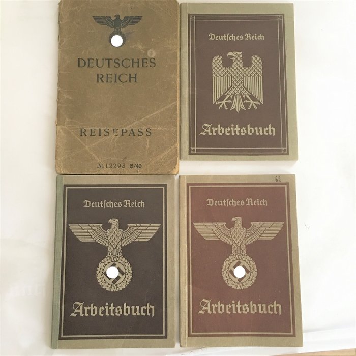 Saksa - Saksan valtakunta - passi työkirjoja - 1942