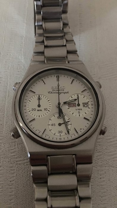 Seiko - cronografo al quarzo vintage - 7a38-7190 - Mężczyzna - 1980-1989