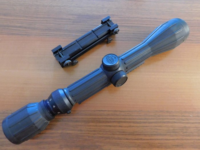 Japón - Tasco - B Square - 3-9 x 40 reticolo Crosshair - Vintage reticolo Crosshair - Rifle alcance-óptico con el objetivo de apoyo