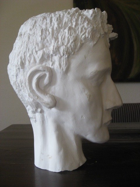 white clay sculpture
