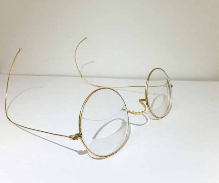 古董14克拉金色眼鏡 - 約1900年 - .585 (14 kt) 黃金 - 荷蘭