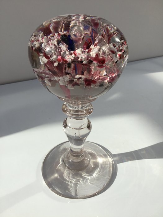 Perruque en verre - couleurs fondues - 19ème siècle - Très rare, Verre