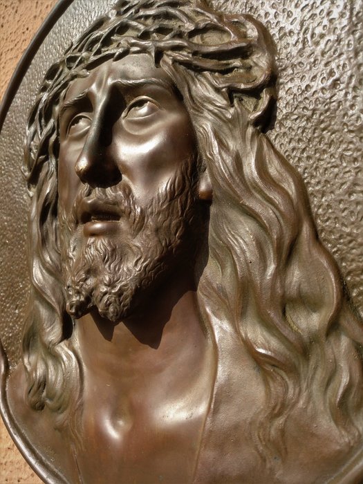 Sculpture in relief image of Jesus Christ - Bronze