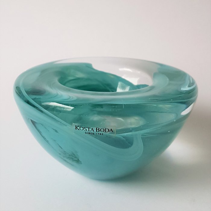 Anna Erhner - Kosta Boda - Skala "Atoll" - Seltene Farbe - Glas