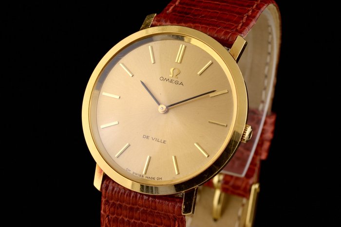 omega deville gold watch price