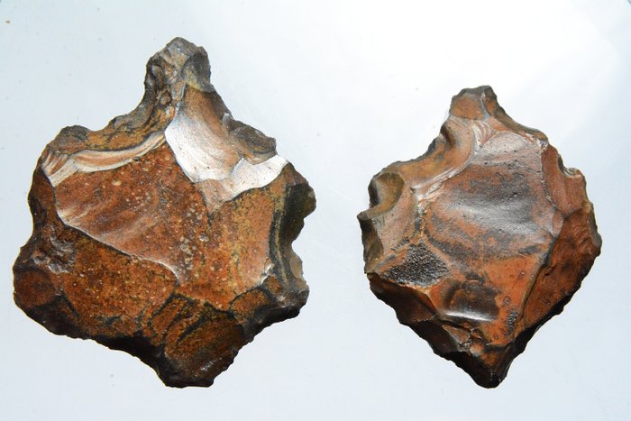 Őskori, Paleolit Kovakő kőeszközök botra való használatra - (1)