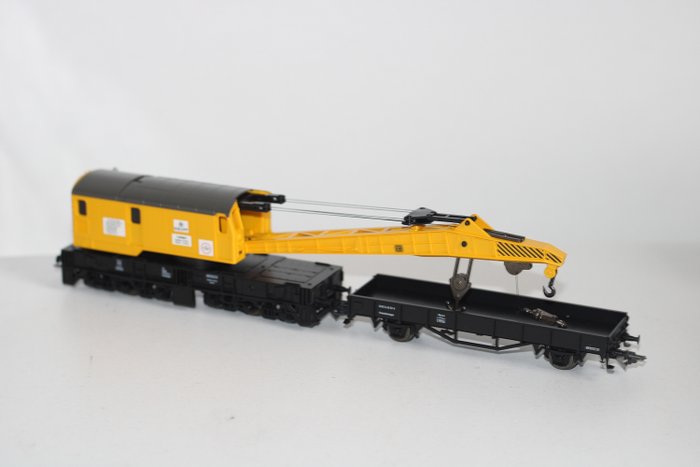 Roco H0 - 46900 - Szállítókocsi - Digitálisan működtetett vasúti daru - DB