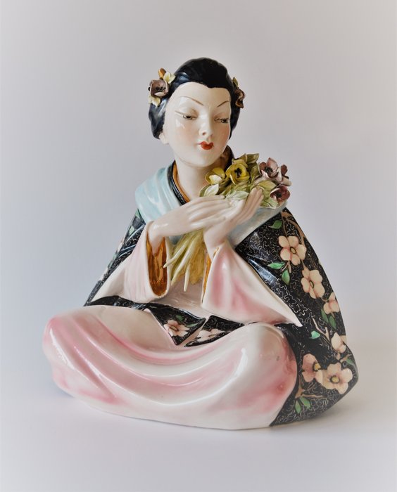Vincenzo Bertolotti - Ceramiche d'arte Bertolotti Milano (V.B.C.M) - Geisha japoneză