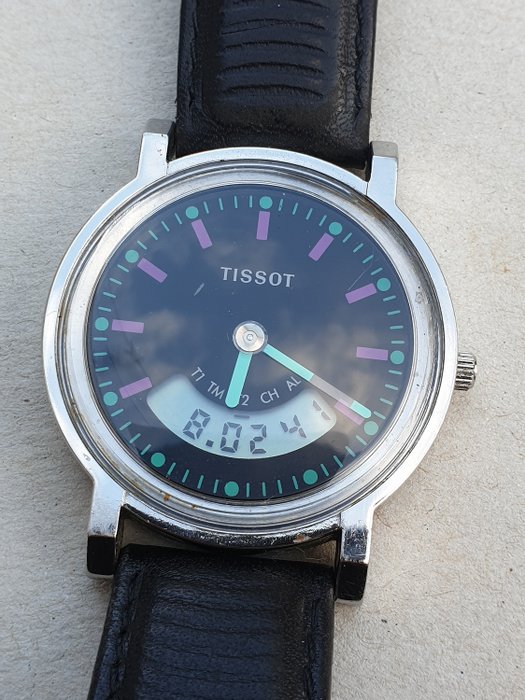 Tissot - multifunctional sport men's wristwatch  - D380  - Bărbați - 1980-1989