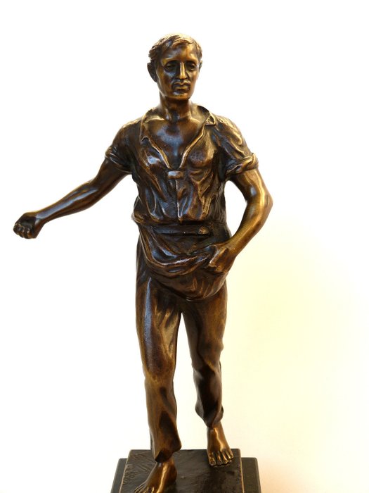 Otto Hoffmann (ca. 1885-1915) - "Sægeren", Skulptur - Bronze - begyndelsen af ​​det 20. århundrede