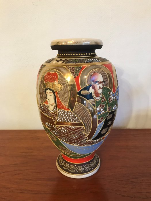 Vaso de Satsuma - Cerâmica - Japão - meados do século XX
