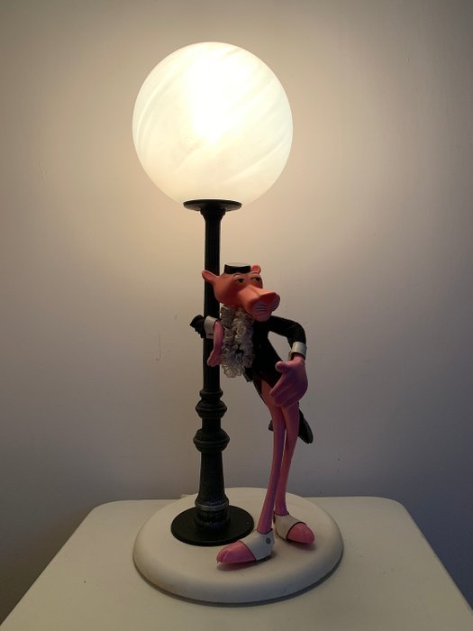 Pink Panther - 53 cm Large Plastic Vintage Lamp