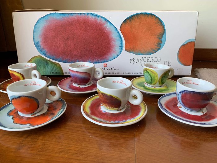 Francesco Clemente - Illy Art Collection - Espresso-cups (6) - Modern - Porselein