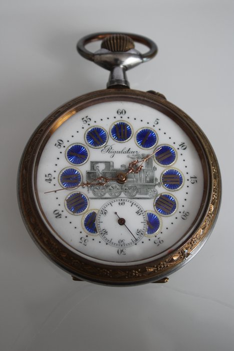 montre à gousset régulateur de chemin de fer - Homme - 1850-1900