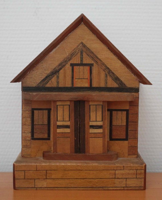 古董日本拼圖房子 - 木