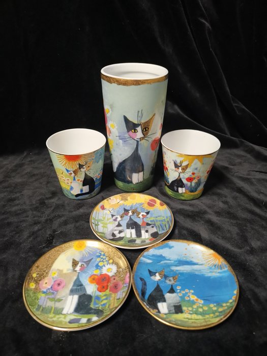 Rosina Wachtmeister - Goebel - plates, vase and cups - Ceramic, Porcelain