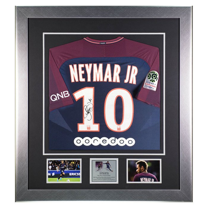 Neymar Paris Saint Germain signed autograph Football Memorabilia Framed