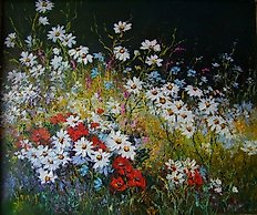 Malgorzata Lacka - Poppies And Daisies Meadow