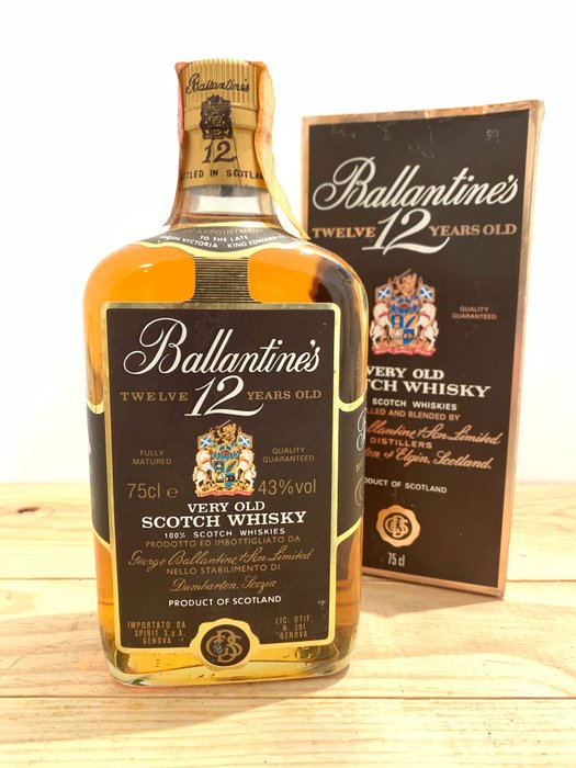 Ballantine's 12 years old Very Old Scotch Whisky - b. Jaren 1980 - 75cl