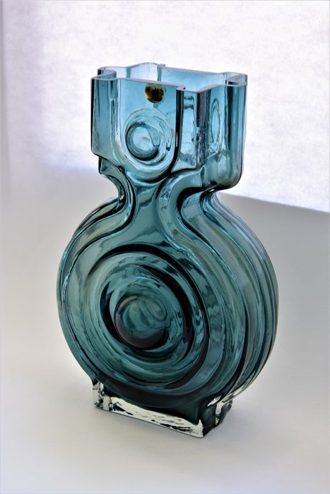 Helena Tynell - Riihimaki/Riihimaen Lasi Oy - 玻璃物品, 花瓶 (1) - 水晶, 玻璃