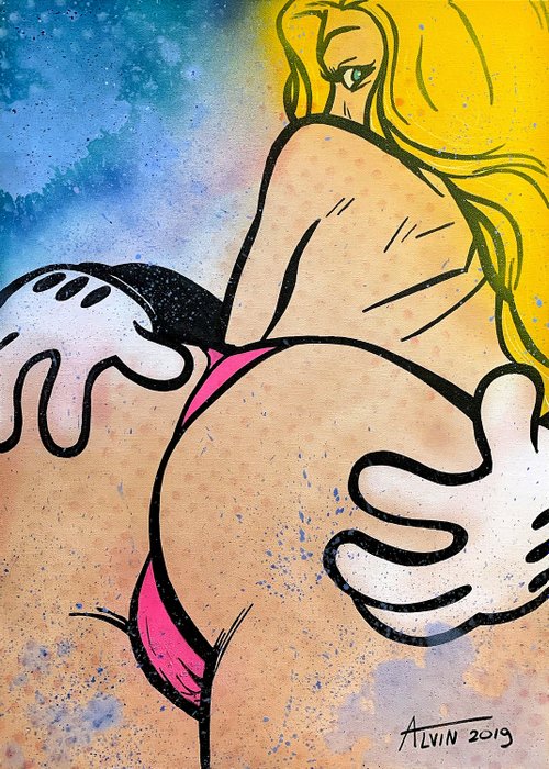 Alvin Silvrants - Disney Sexy Big butt blonde girl Mickey Mouse hands
