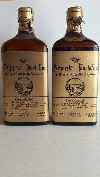 Mixed lot - Portofino Dry & Amaretto - Reffo - Liguria - b. 1950s - 2 Bottles (0.75L)