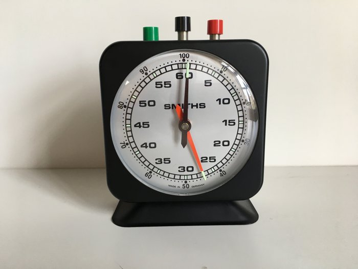 Zeitschaltuhr aufdrehen - Smiths - Aluminium - 20. Jahrhundert