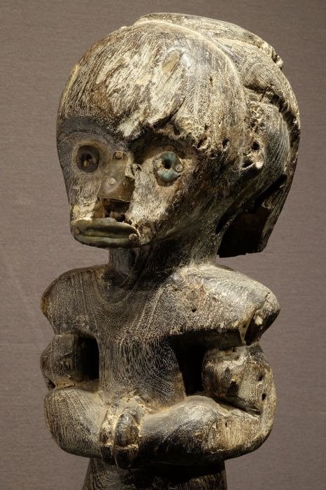 Ancestor statue - Metal alloy, Wood - Betsi  - Fang - Liberia 