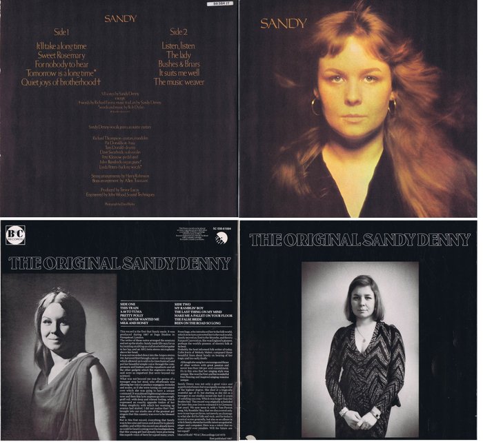 SANDY DENNY (lot of 2 LPs) - 1. Sandy (1972) 2. The - Catawiki