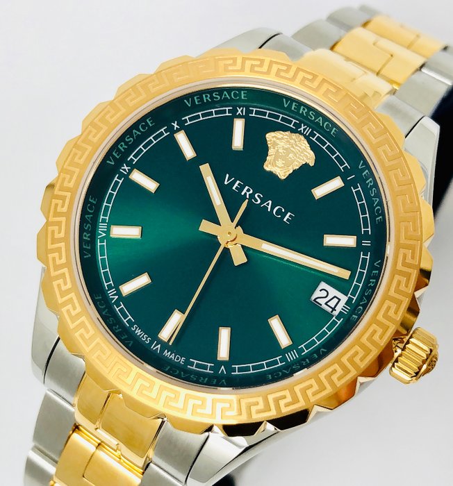 versace green watch