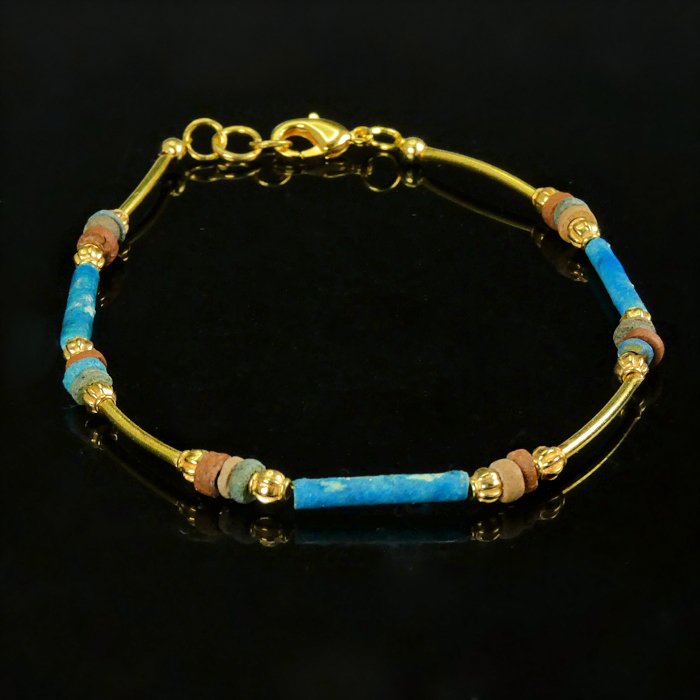Ancient Egyptian Faience Bracelet - 22 cm - (1) - Catawiki