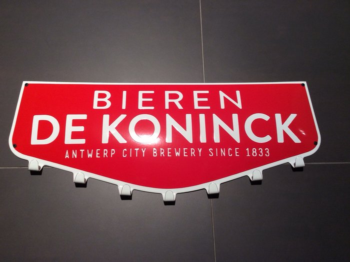 De Koninck Bieren KAPSTOK - Schild (1) - Emaille