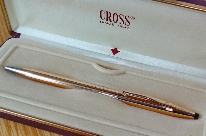 Cross - Kugelschreiber - Classic Century 1/20 14KT Gold gerollt