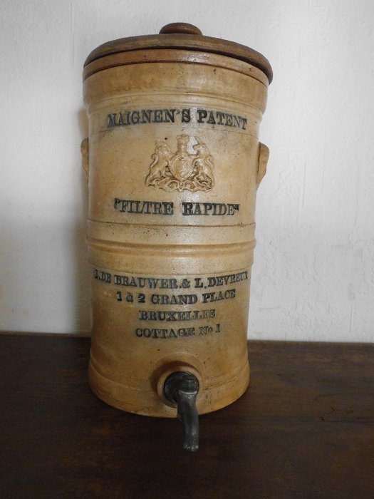 Maignen's patent - Filtro de agua antiguo - Cerámica