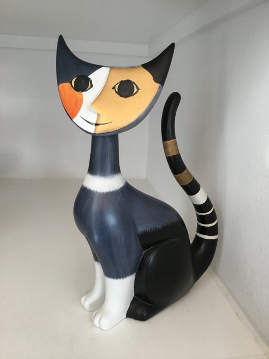 Rosina Wachtmeister Goebel - 猫雕像“莱昂纳多”高30厘米！ - 瓷