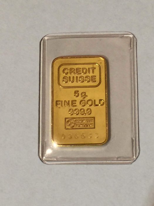 5 gramas - Ouro .999 (24 quilates) - Credit Suisse