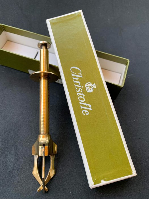 Christophe - Pince a Sucre automatic (1) - Banhado a ouro - França - 1950-1999