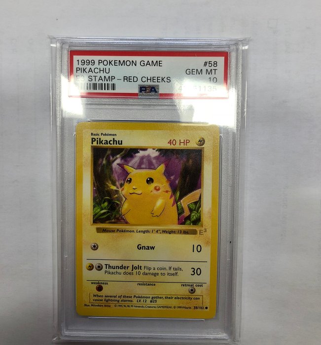PSA 10 Gem Mint - Pokémon - Byttekort Promo Pikachu E3 Red Cheeks Ultra Rare - 1999