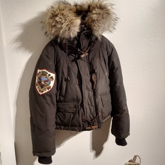dsquared bomber jacket fur