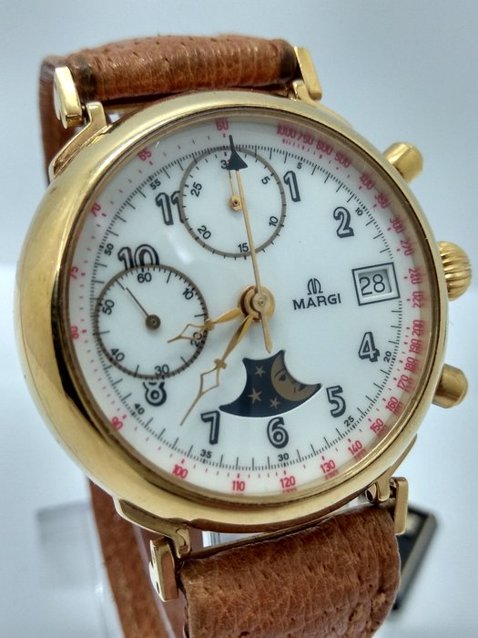 Margi - Chronograph Valjoux 7768 - Moonphase - "NO RESERVE PRICE" - Ref. 8688-AV - Homem - 1980-1989