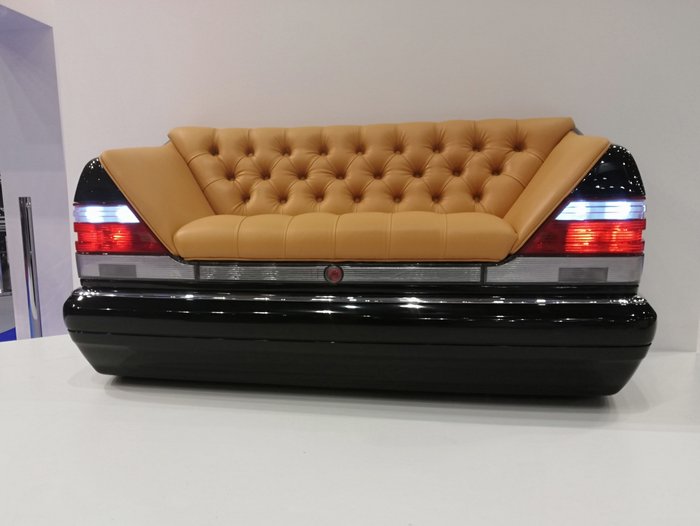 Bilmøbler, eksklusiv sofa - Mercedes-Benz W140 S600 - 2019-2019