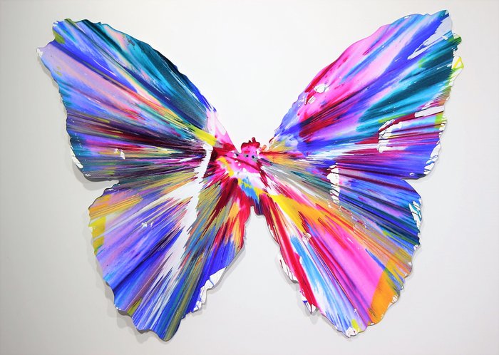 Damien Hirst - Butterfly Spin Painting