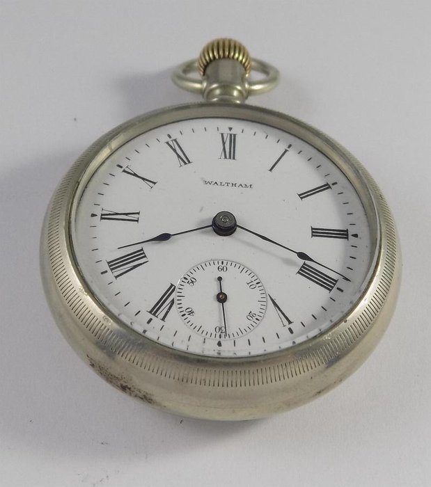 Waltham - Fahys Oresilver No. 1 - Safety Pinion - Thick Pocket Watch - Mężczyzna - 1890