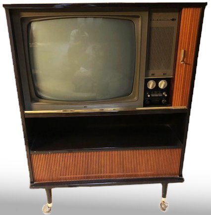 Pathé Marconi modèle T2256 CL de 1966 (édition super luxe) - Meget sjældent Big Screen TV "Hans Mesters stemme" - Træ - Eg