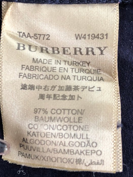 burberry made in turkey authentic