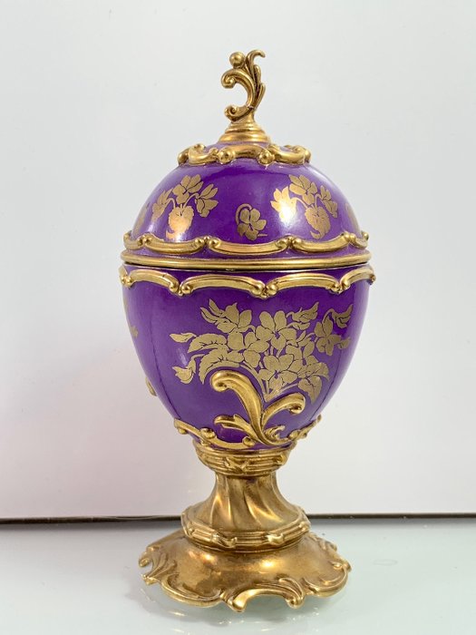 Franklin Mint, House of Faberge  - Zenei tojás • Violet • - Porcelán